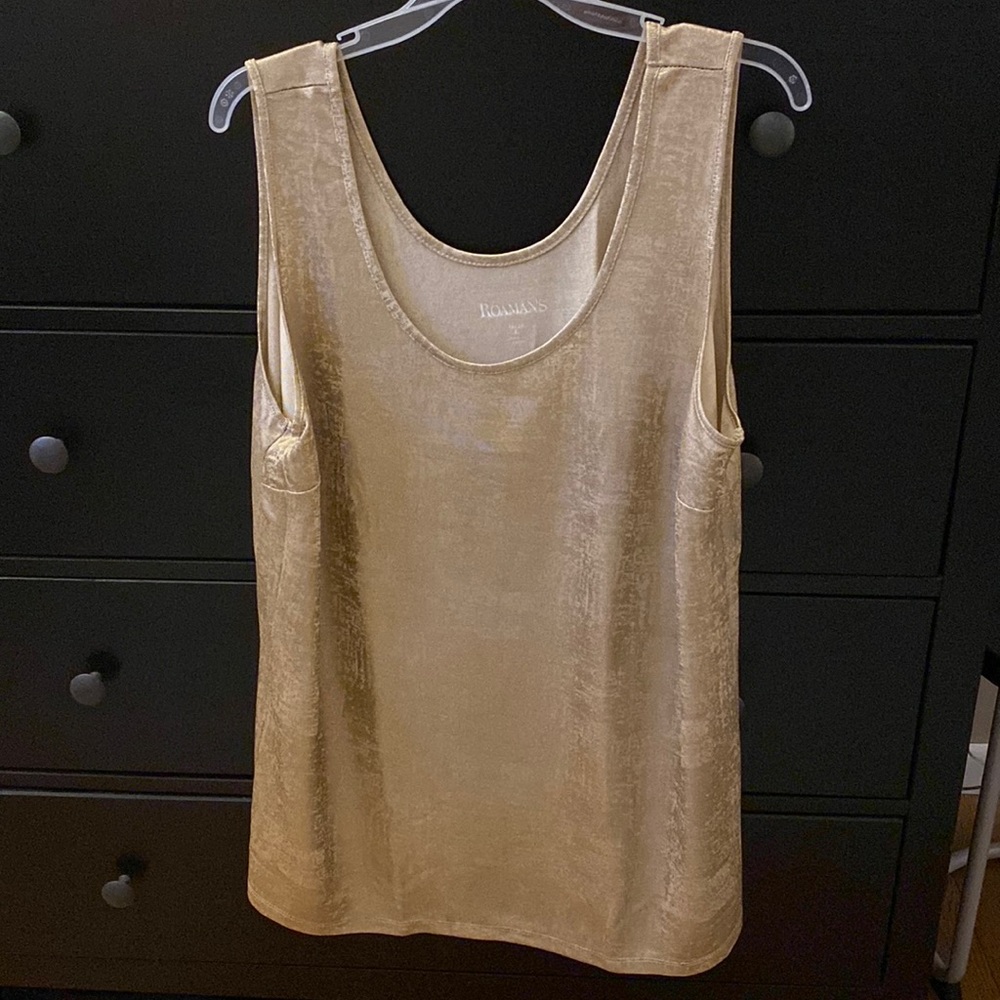 Womans Gold tank top